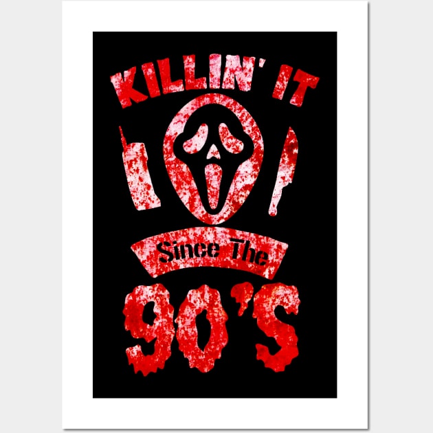 Killin' It 90s - Scary Scream Wall Art by LopGraphiX